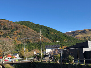 Japan autumn scenery Yufudake tourist attractions