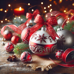 Festive Christmas Tree Surrounded by Gifts
