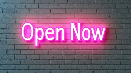 Fototapeta premium A vibrant neon sign reading 