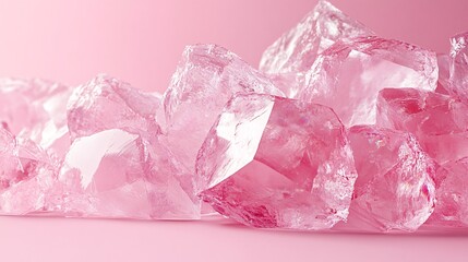 Fototapeta premium transparent caramel pink rocks, a gorge of rocks, sugar clouds, 