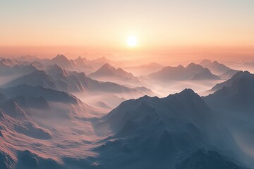 sunrise over the mountains