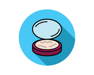 Beauty, Body Care and Cosmetics. Vector Linear Flat Icons and Design Elements