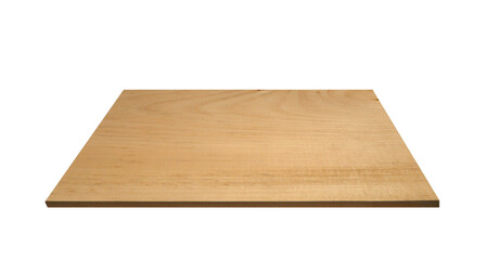 3d new linden wood board (Linden wood is soft and easy to work with, especially suitable for woodcarving and carving). On isolated transparent background.	