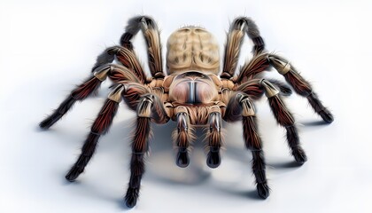 Obraz premium Arizona Blonde Tarantula on White Background