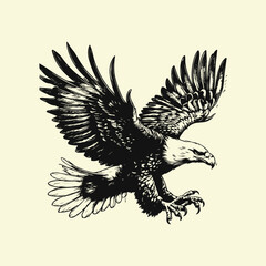 Fototapeta premium eagle tattoo design