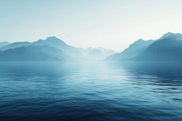 Obraz premium sea and mountains