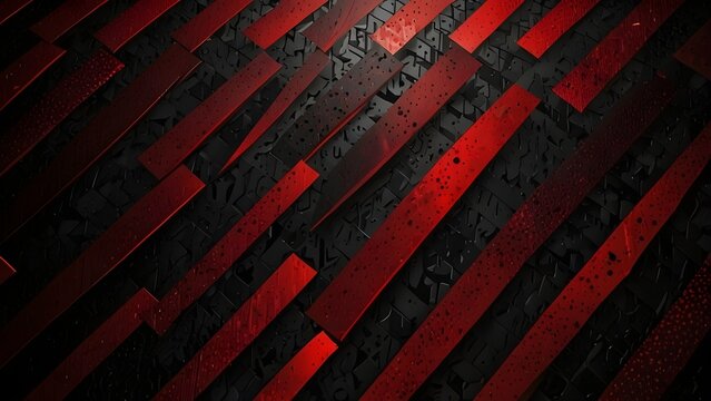 abstract red and black are light pattern with the gradient is the with floor wall metal texture soft tech diagonal background black dark sleek clean Generative AI