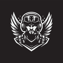 The Soldier head logo emblem