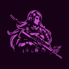 The Soldier Women Purple