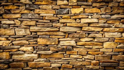 Fototapeta premium Piled stone wall with rough texture and intricate patterns , construction, architecture, background, stones, rustic, vintage