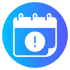 warning gradient icon