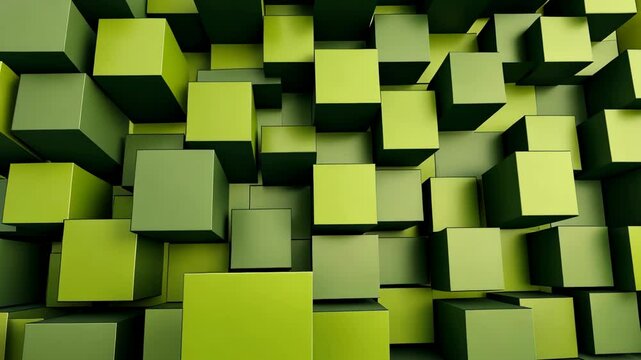 A vibrant green square wallpaper featuring abstract light patterns in a modern, cartoonstyle vector design.