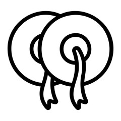 cymbals Line Icon