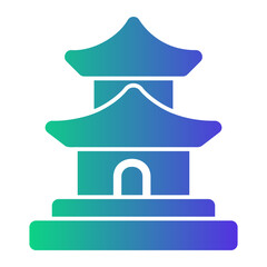 pagoda Gradient icon