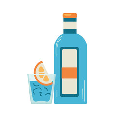 Gin icon clipart avatar logotype isolated illustration