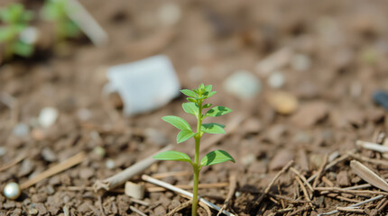 Close-Up Macro Shot of a Plant in Nature