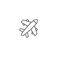 Plane icon template vector illustration