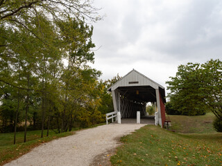 Famous Imes Bridge in St. Charles, Madison County, Iowa, built in 1870