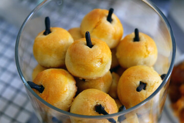 Nastar is Indonesian pastry, traditionally served during festive occasions like Eid al-Fitr, Christmas or Chinese New Year. It is a small, buttery, and crumbly cookie filled with a sweet pineapple jam