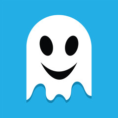 cute Halloween ghost illustration. Halloween ghost.