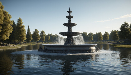 fountain in the park