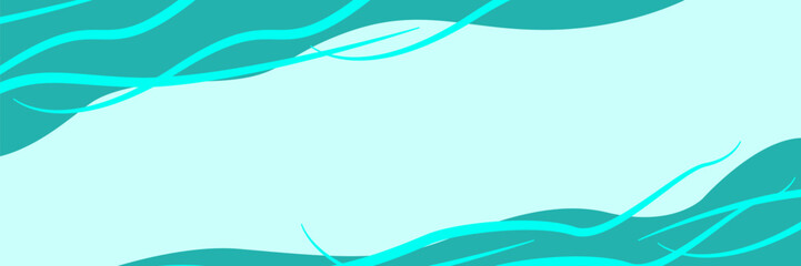 Abstract banner from lines and shapes. simple banner vector design.