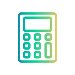 calculator Line Gradient Icon