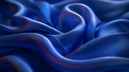 Fototapeta premium Abstract Blue Fabric Background