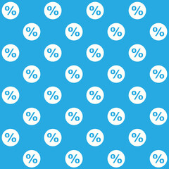 Discount Sale Sign Vector Seamless Pattern