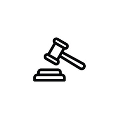 judge gavel icon vector. gavel icon vector