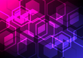 Abstract background with hexagon shape