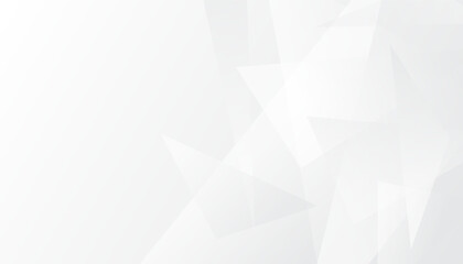 Fototapeta premium Abstract gray geometric shape design elements on white background, minimal style. Vector illustration