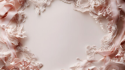 Lace and Ribbon illustration Background