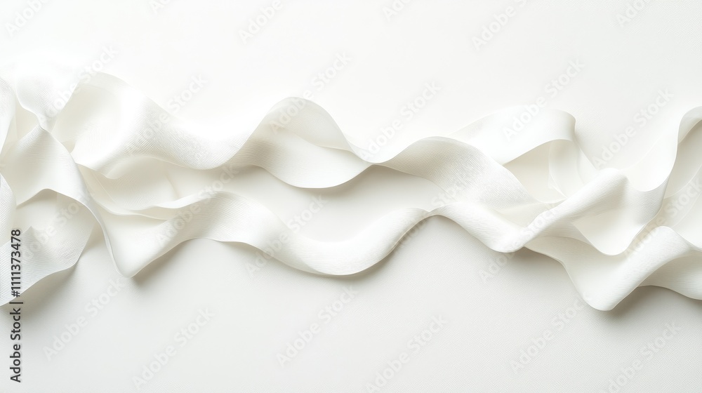 Poster minimalist ribbon lines, as subtle curves drawn on neutral colored surfaces, create elegant designs 
