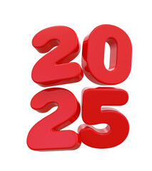 2025 Red Number New Year