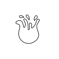 splash water contour lines