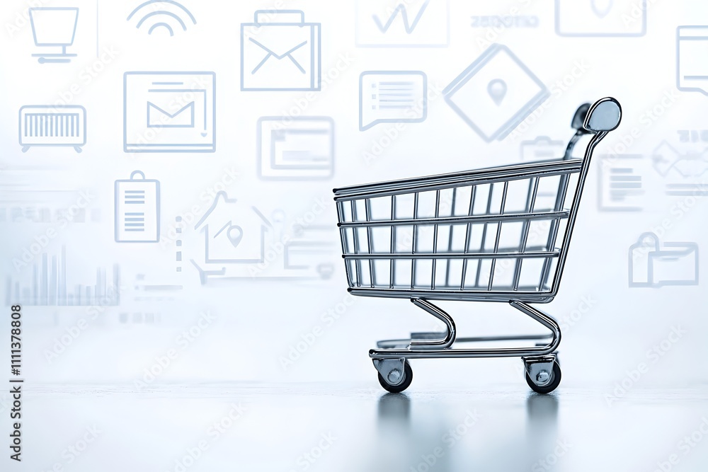 Poster detailed e commerce business plan visualization with sophisticated data driven infographic styling a