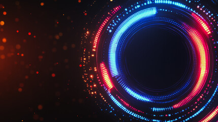 abstract, white, background, colorful, circle, lines, Abstract black background with Colorful geometric lines. Digital future technology . Abstract business connection of lines from nodes innovation o