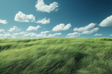 Naklejka premium grass and sky