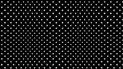 Dynamic Flow of Smooth Polka Dots on Dark Background
