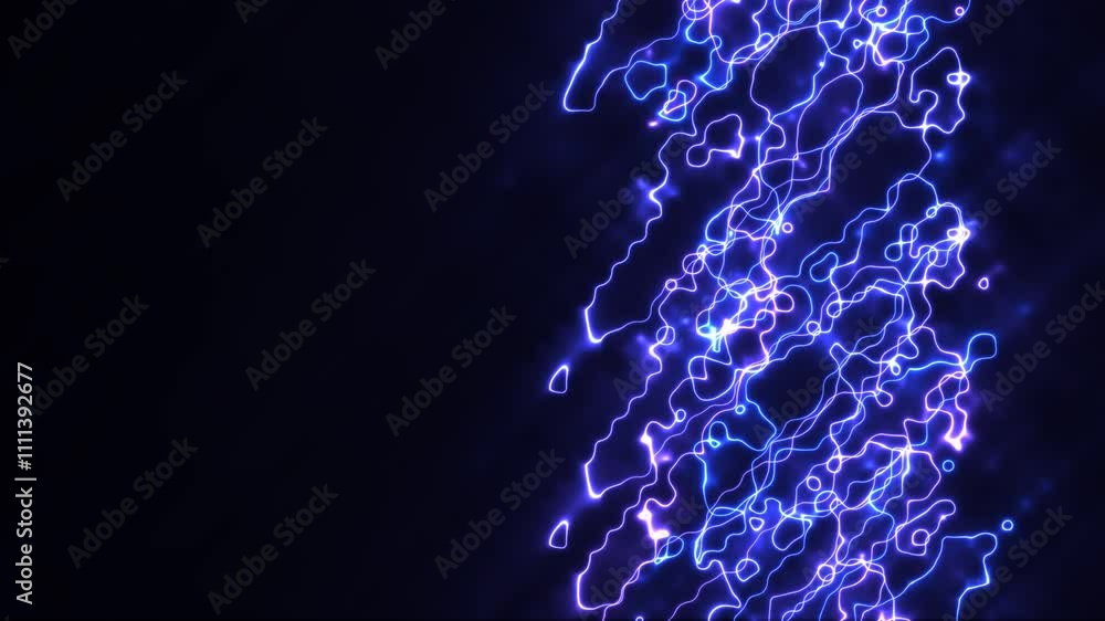 Poster dynamic smooth ribbon pattern with vibrant colors