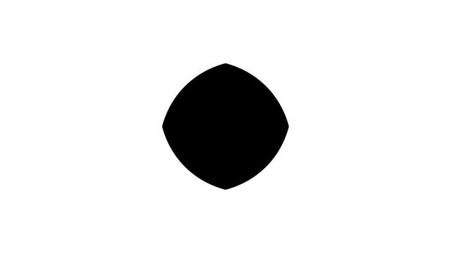Dynamic Transition from Circle to Square with Elegant Motion