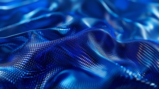 Wavy blue background creating an elegant texture design, ideal for websites, presentations, or any project needing a touch of modern sophistication