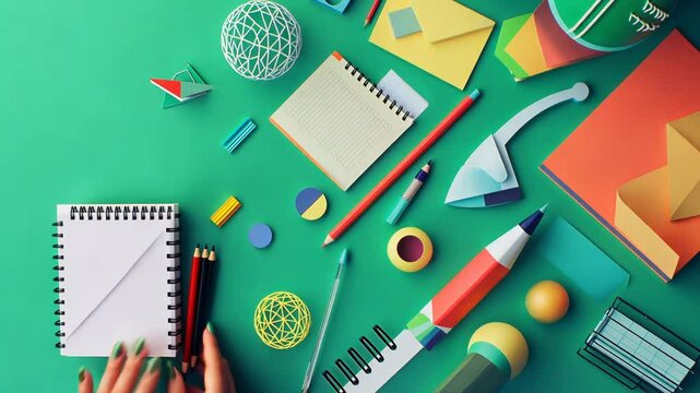 Colorful School Stationery Supplies for Education and Business Tools