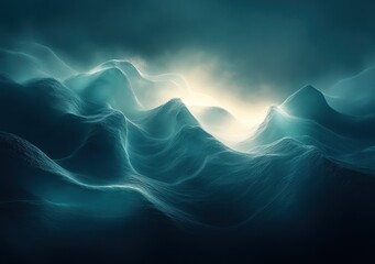 Dark Green Gradient Linear Background Design Modern Abstract Aesthetic