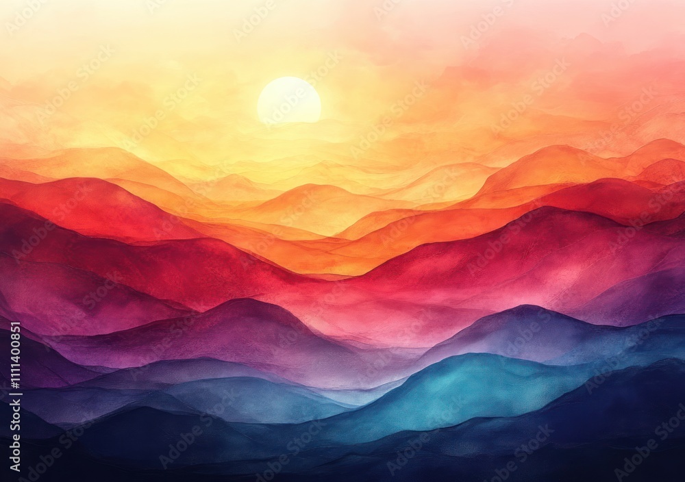 Poster gradient abstract background with soft pastel colors and warm lighting for graphic design