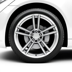 Obraz premium Isolated Car Wheel Well Side View Design