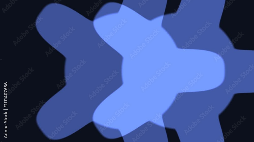Poster dynamic fractal gears and shapes animation