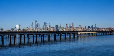 Obraz premium The skyline of New York City, United States, USA. NYC landmarks.
