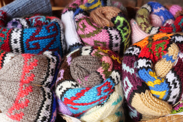 Colorful HandKnitted Yarn Rolls with Intricate Patterns Collection